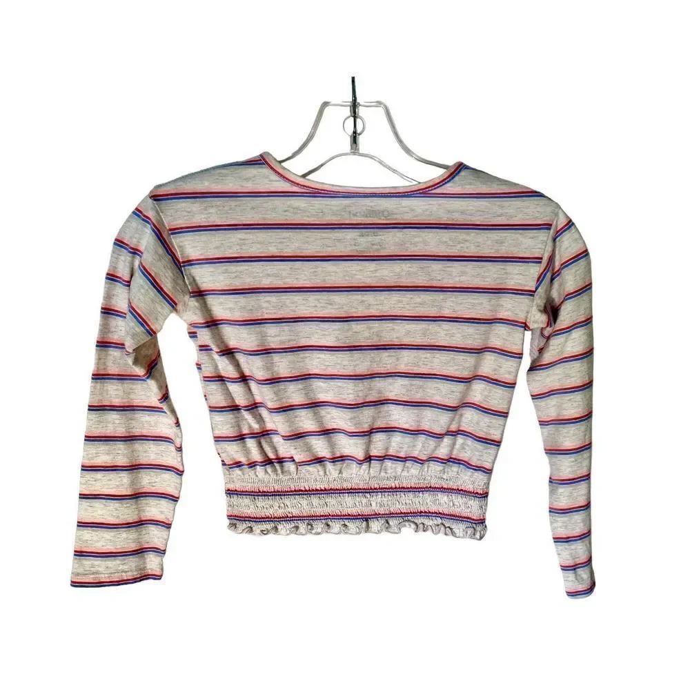 OshKosh B'Gosh Striped Shirt Girls Size 6/6X